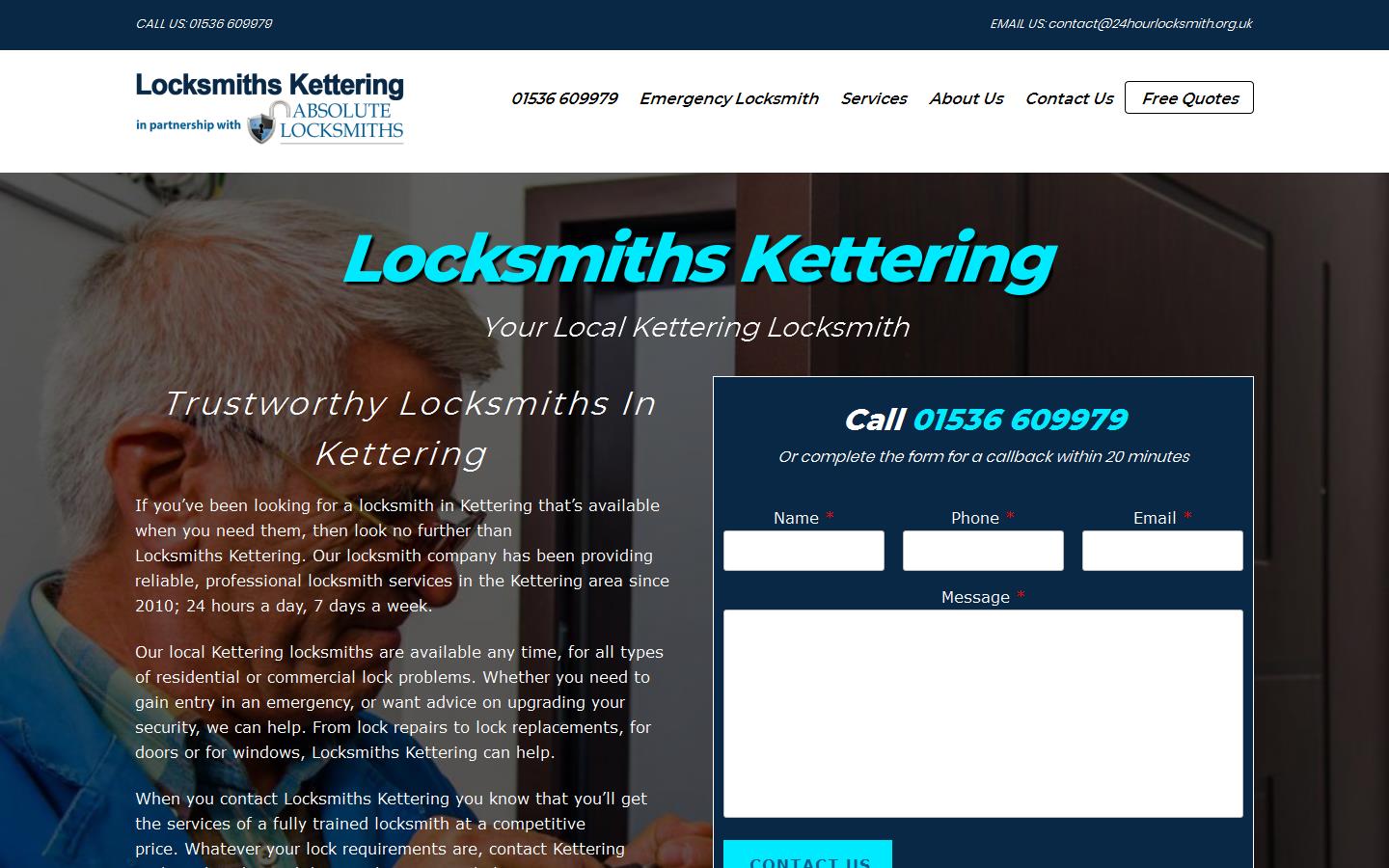 Locksmiths Kettering Website