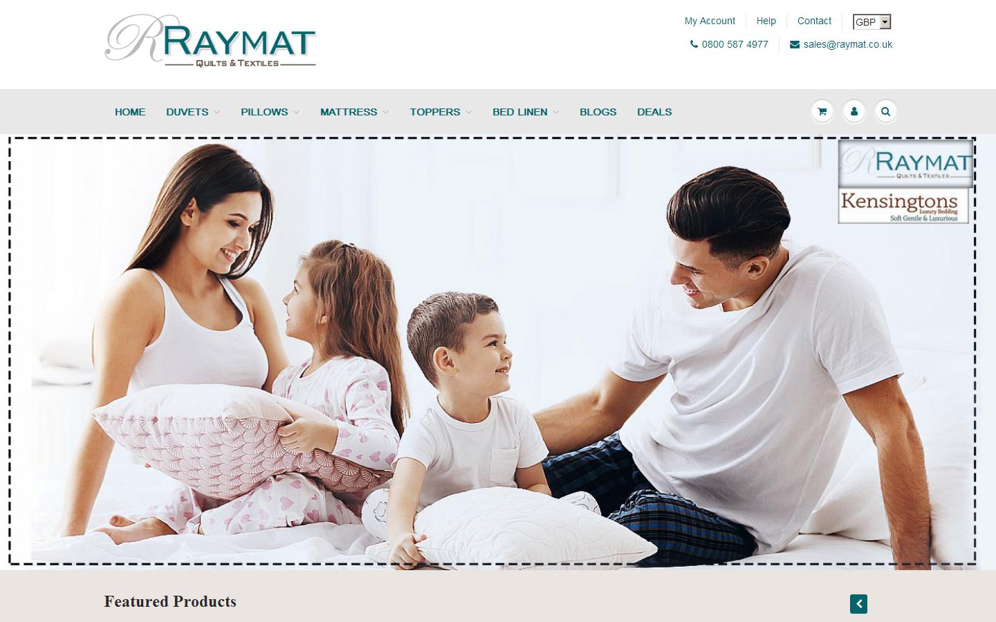 Raymat Textiles Website