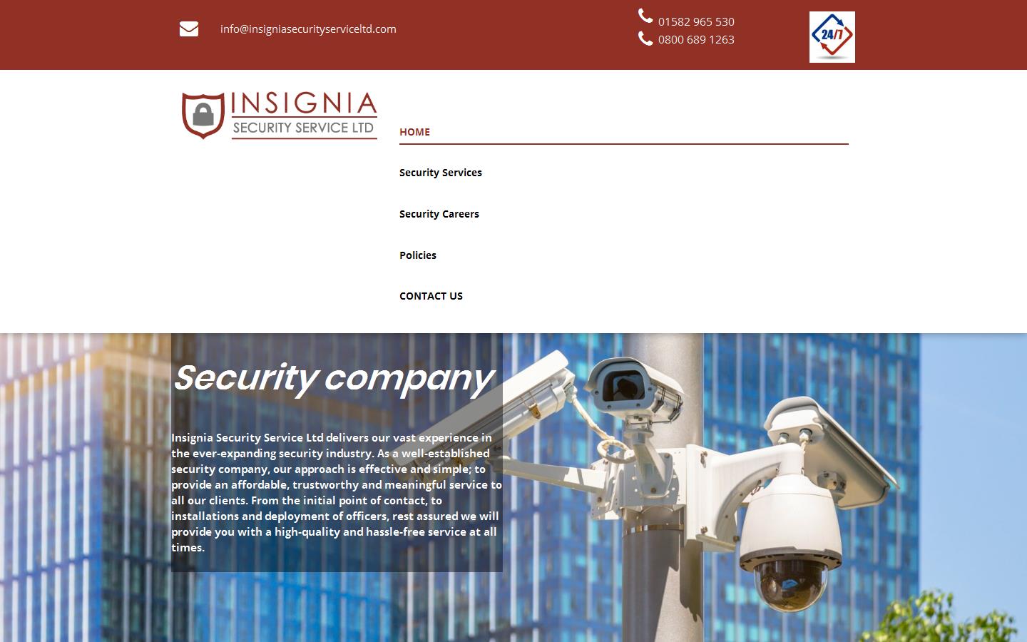 Insignia Security Service Ltd Website