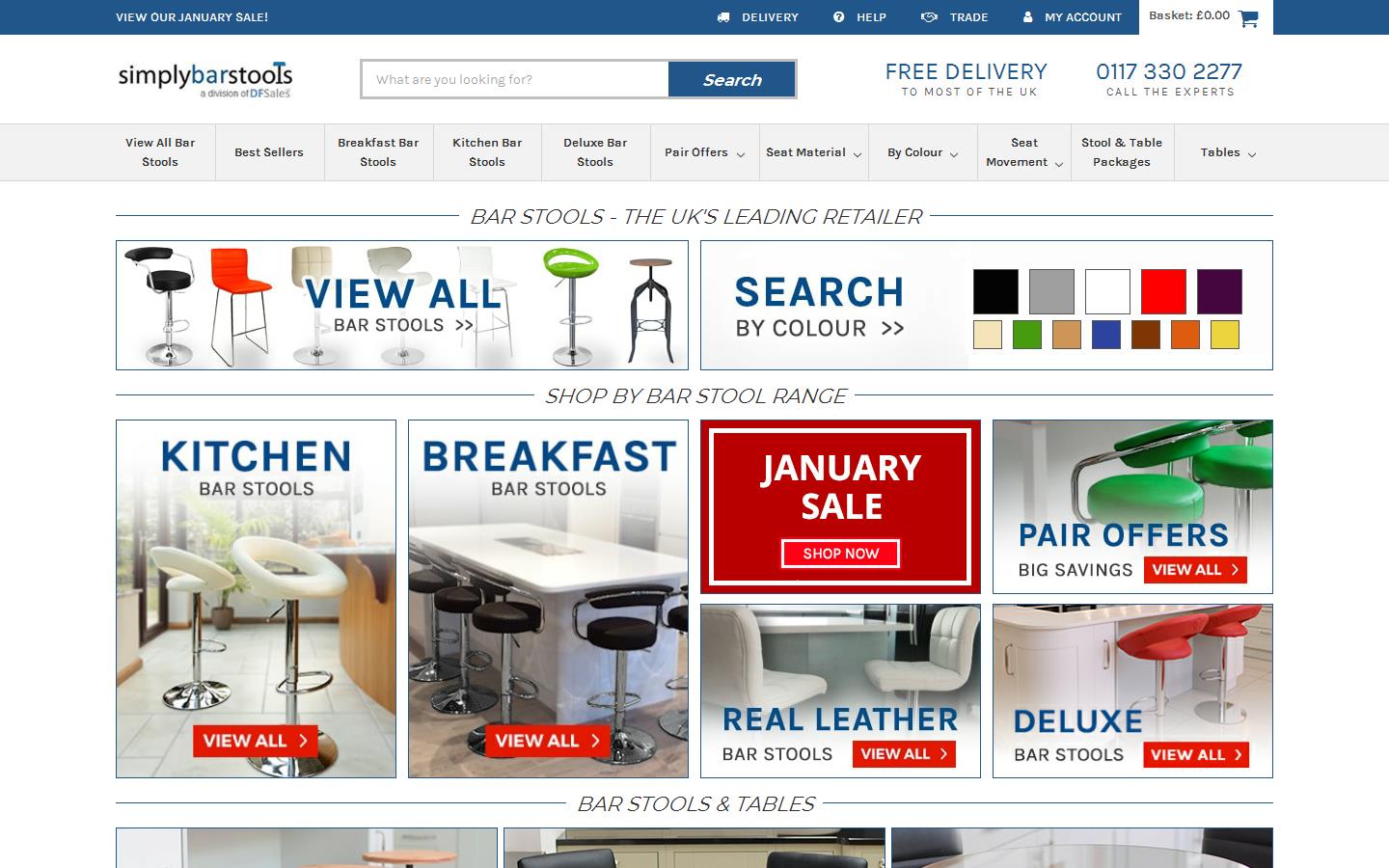 Simply Bar Stools Website