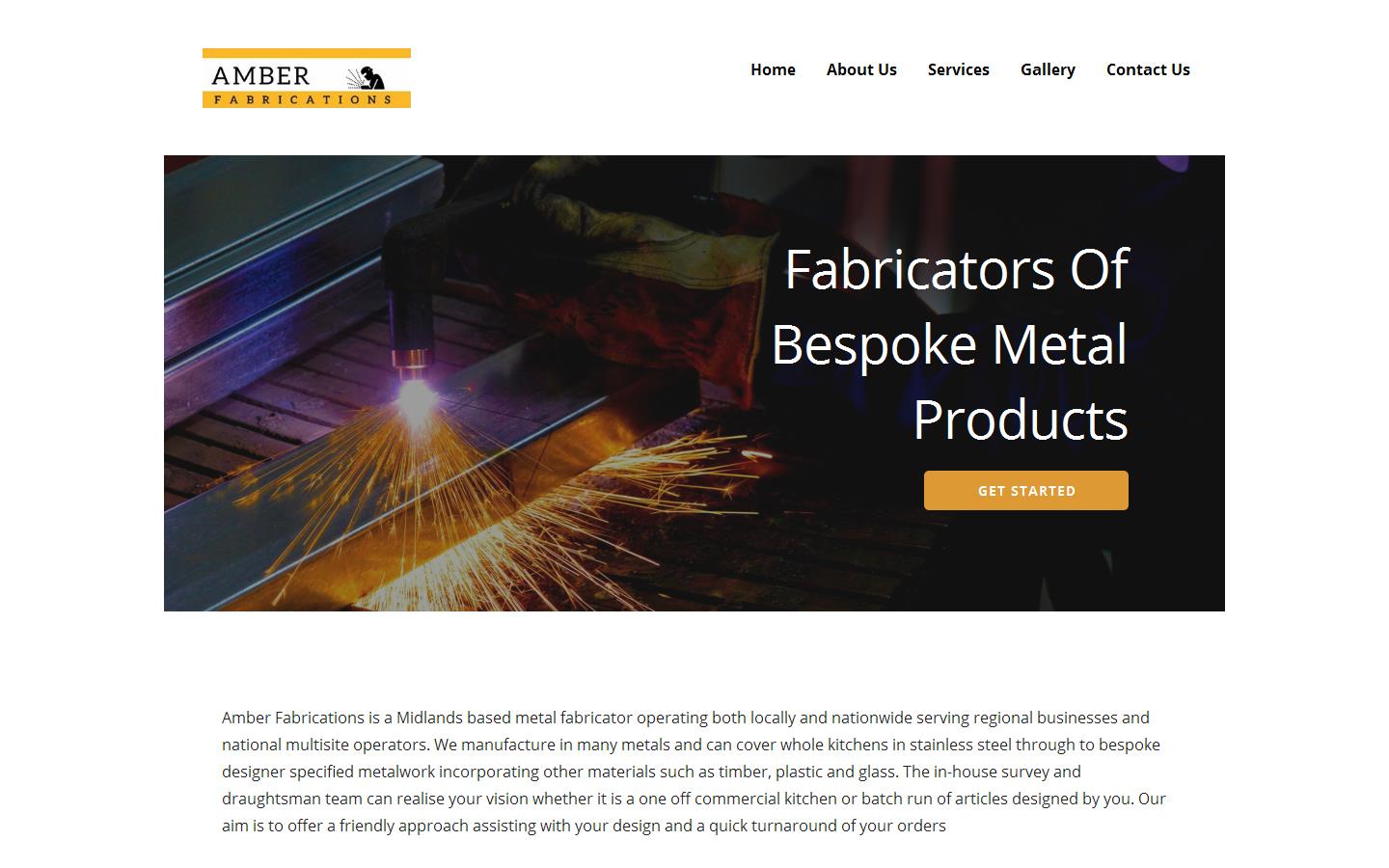 Amber Fabrications Ltd Website