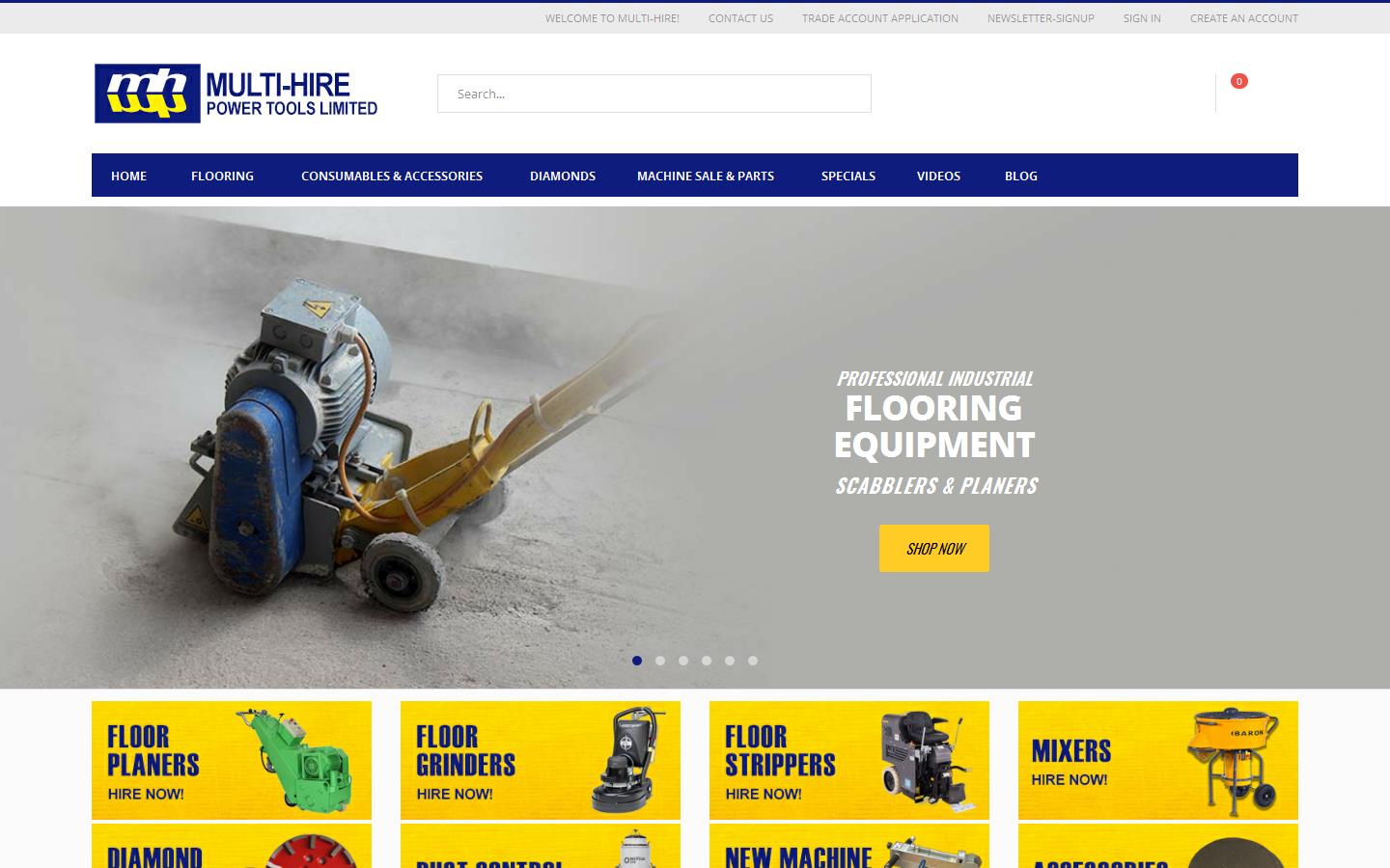 Multi-hire Power Tools Ltd Website