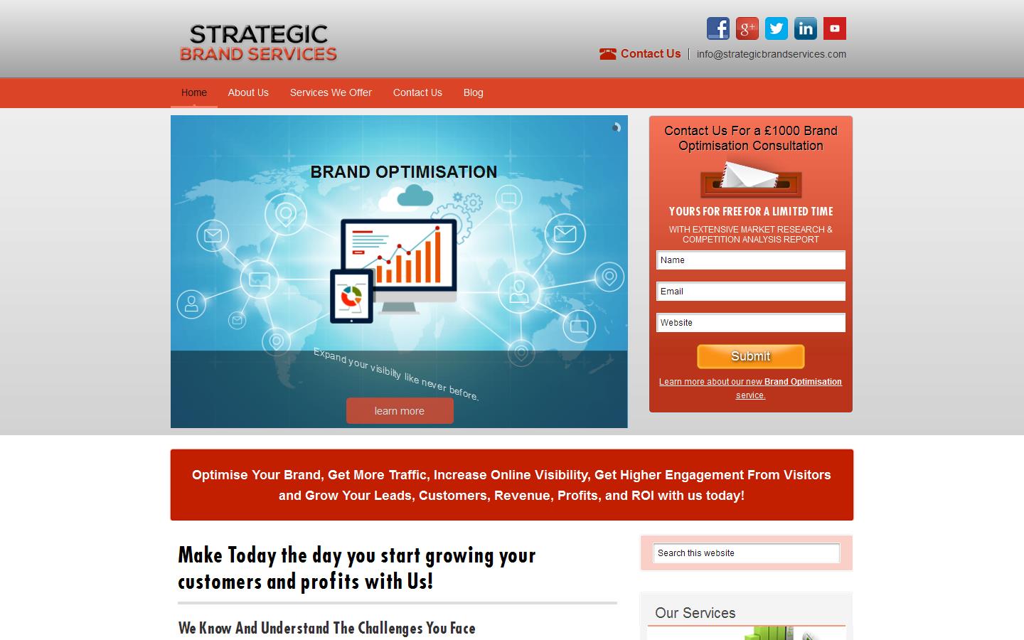 Strategic Brand Services Ltd Website