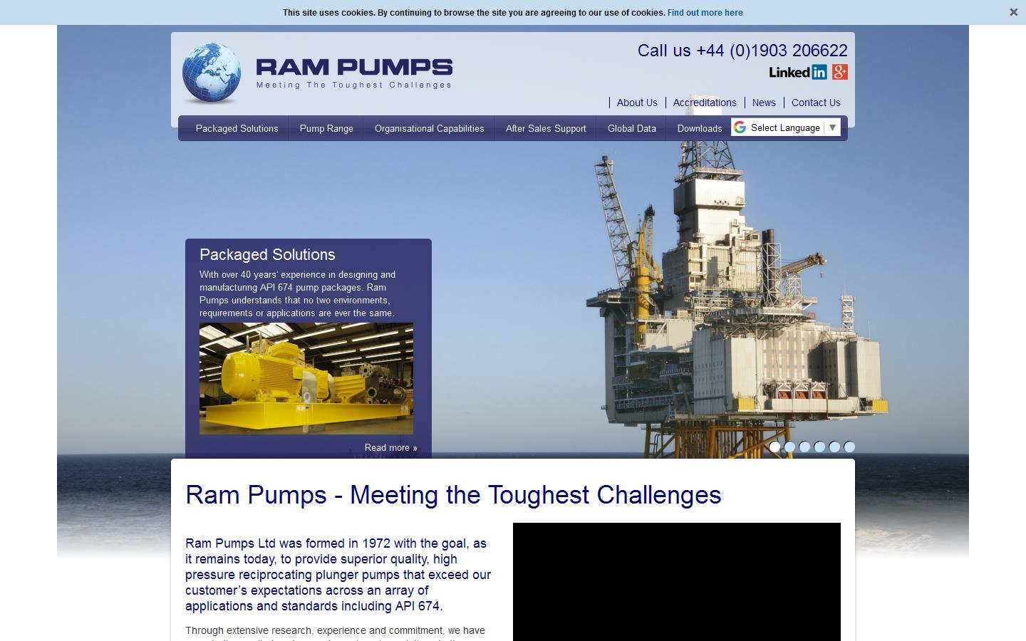 RAM Pumps Ltd Website