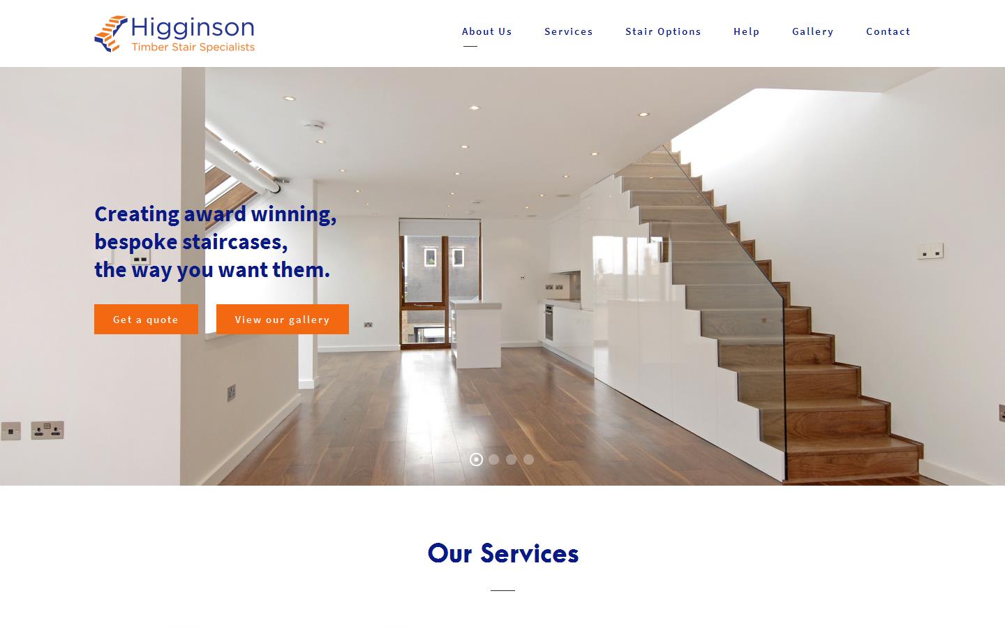 Higginson Staircases Ltd Website