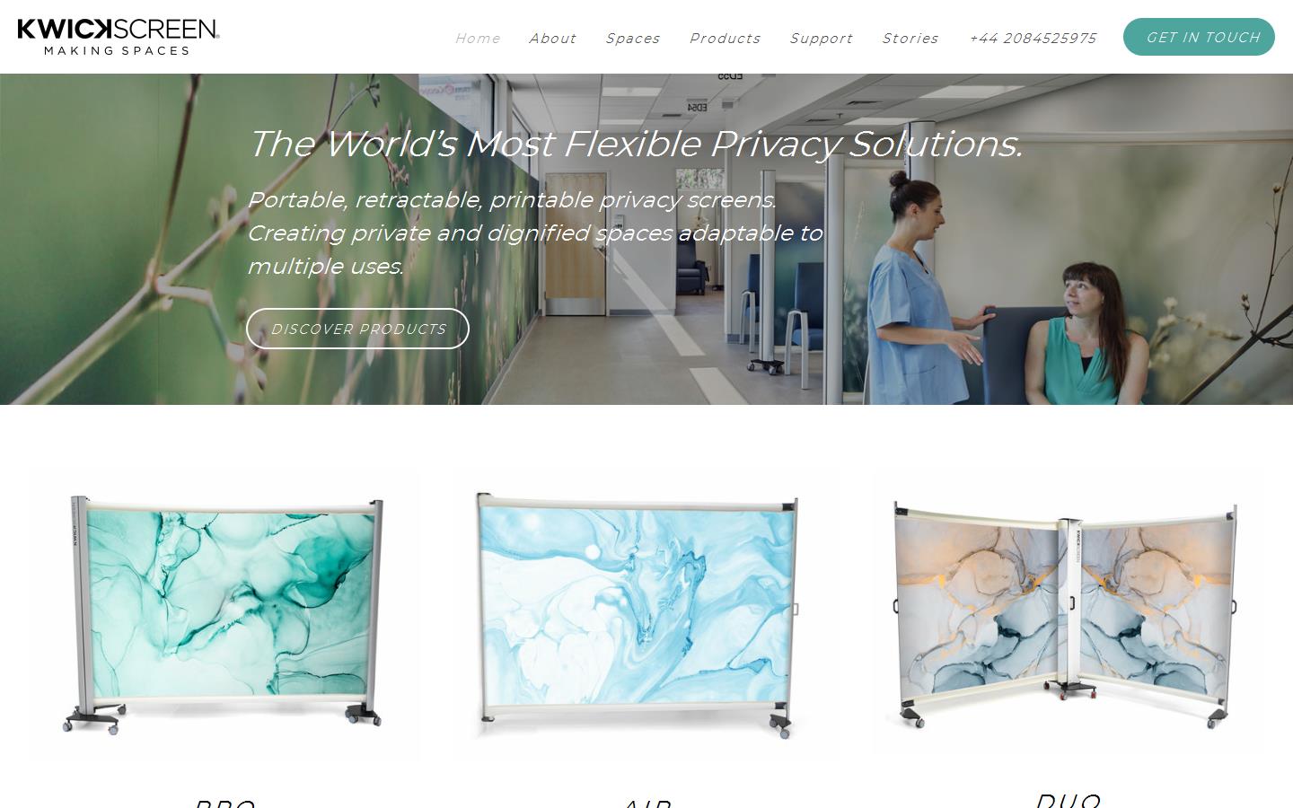 Kwickscreen Website