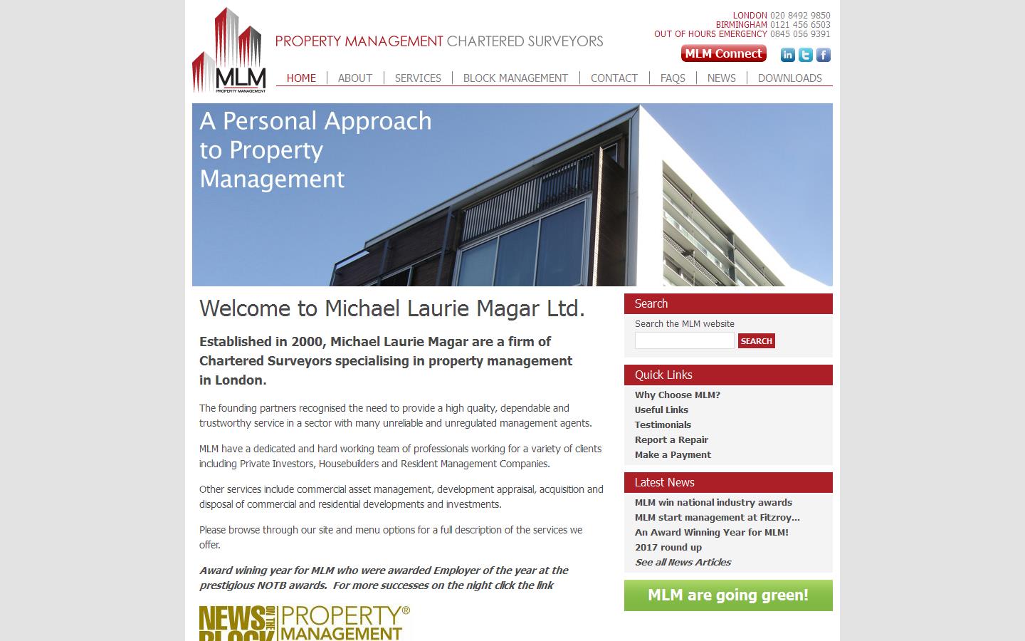 MLM Property Management Website