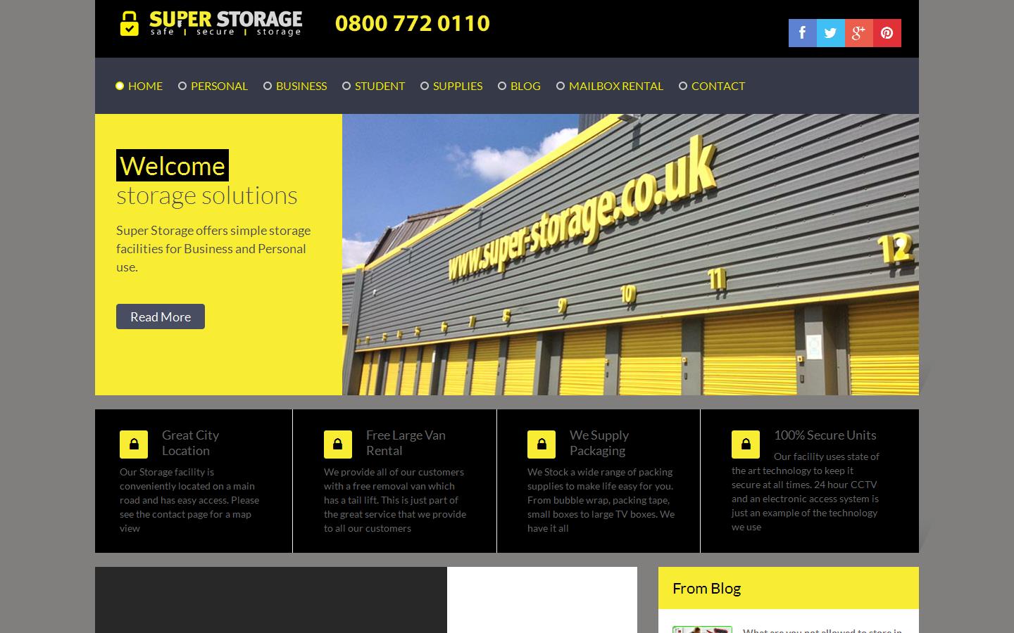 Super Storage Website