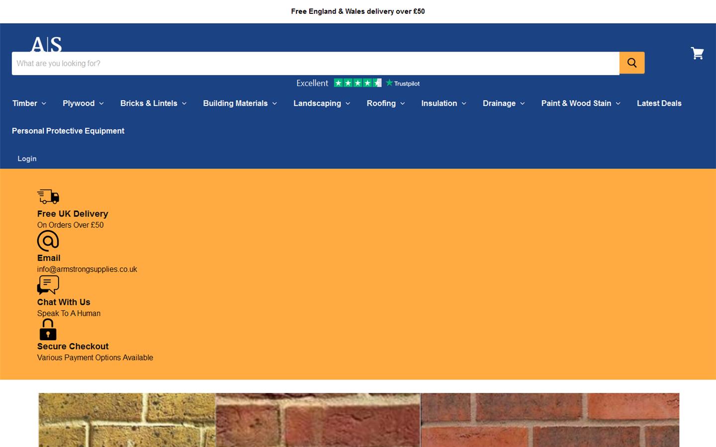 Armstrong Supplies Website