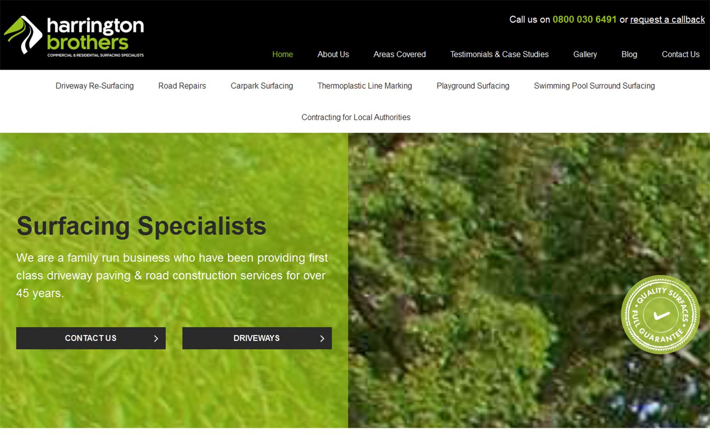 Harrington Brothers Website