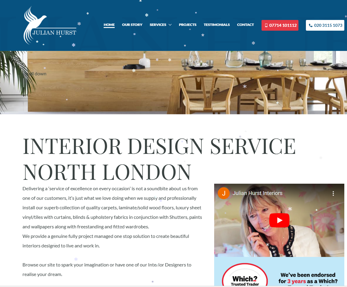 Julian Hurst Interiors Website