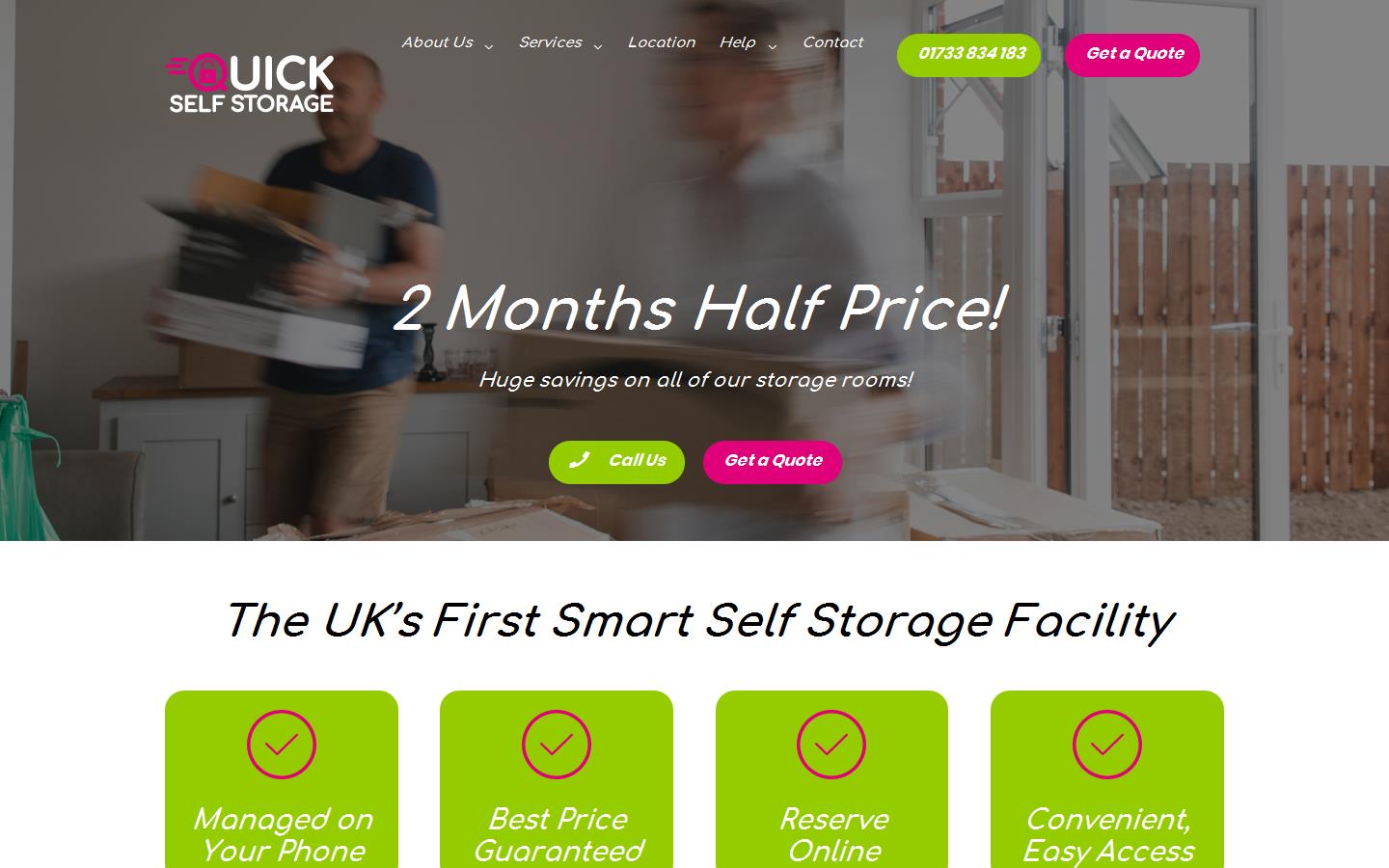 Quick Self Storage Website