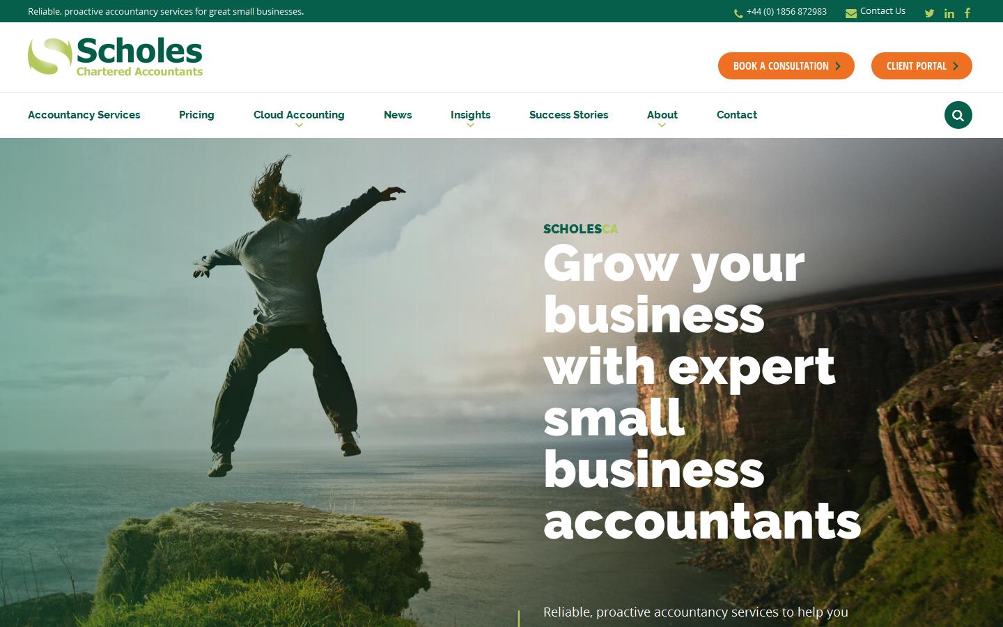 Scholes Chartered Accountants Website