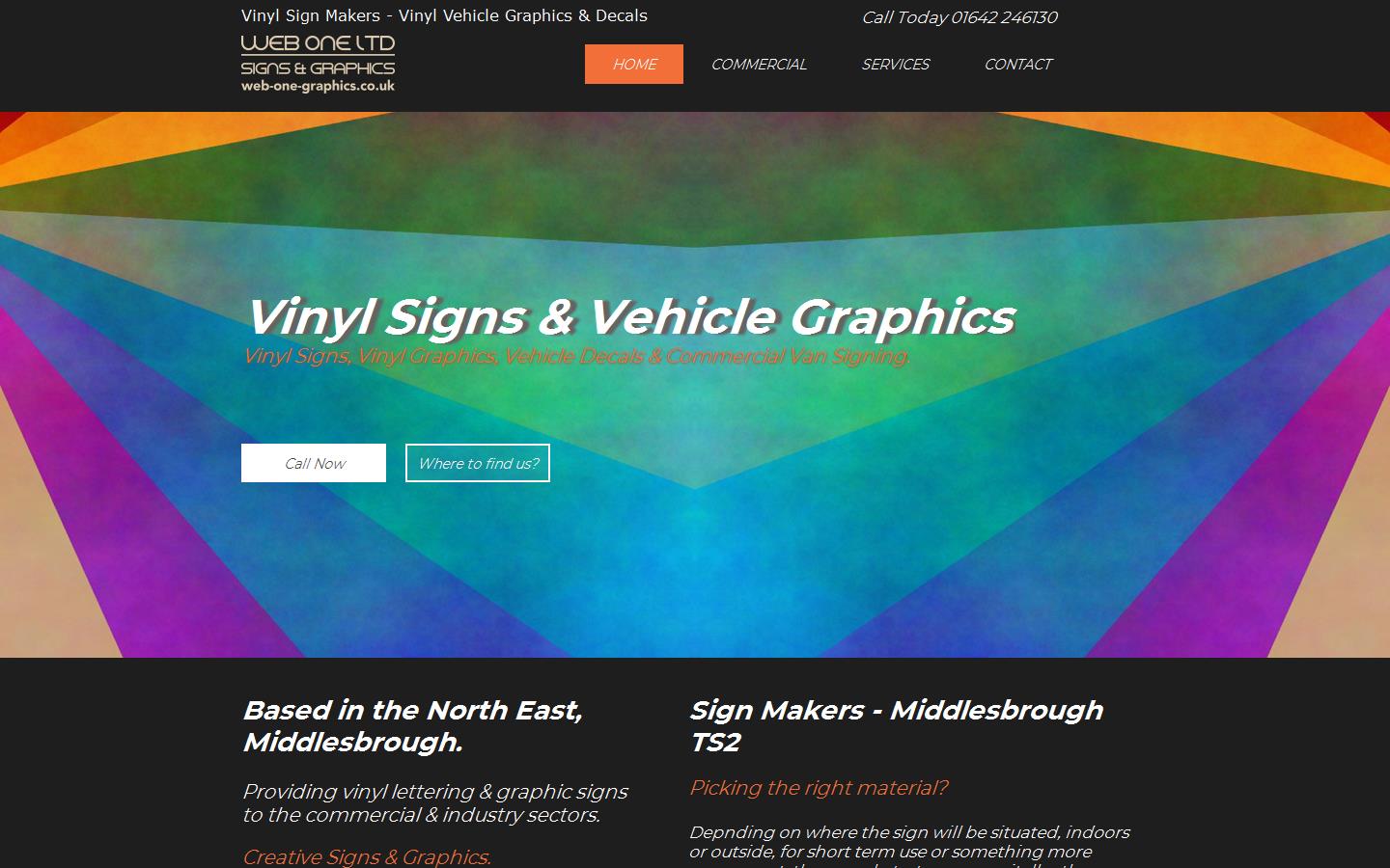 Web One Signs & Graphics Website
