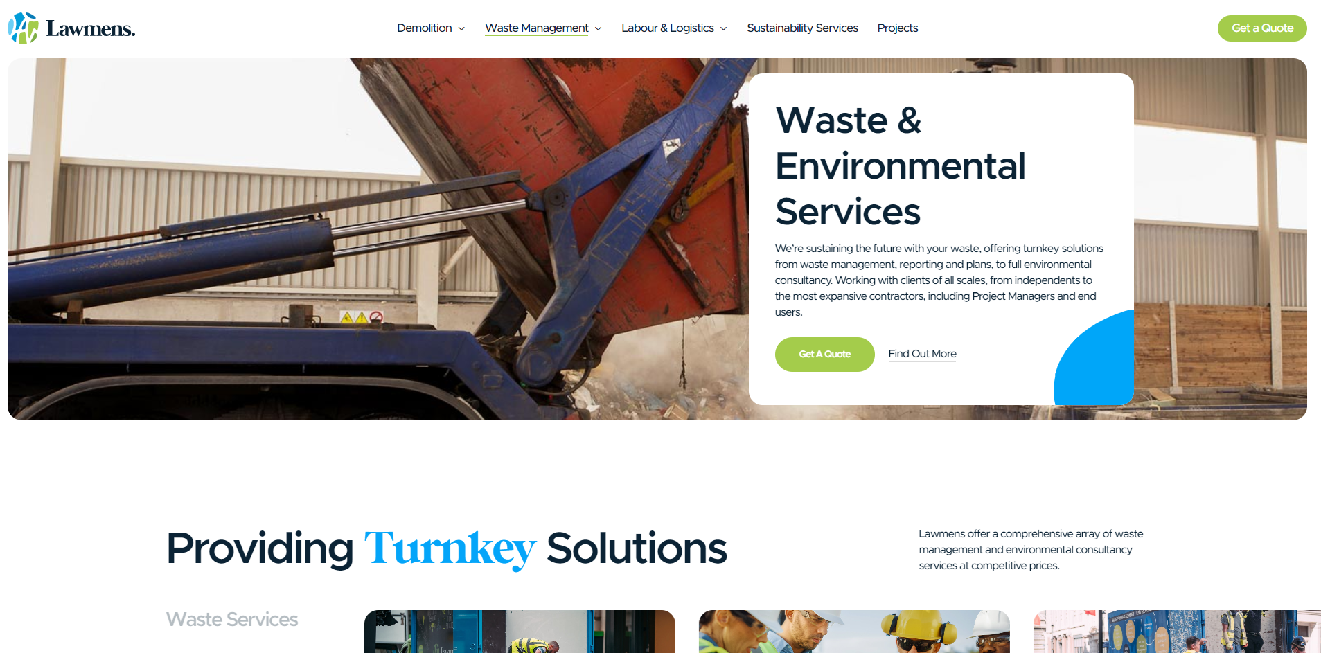 Waste Management Company London UK Website