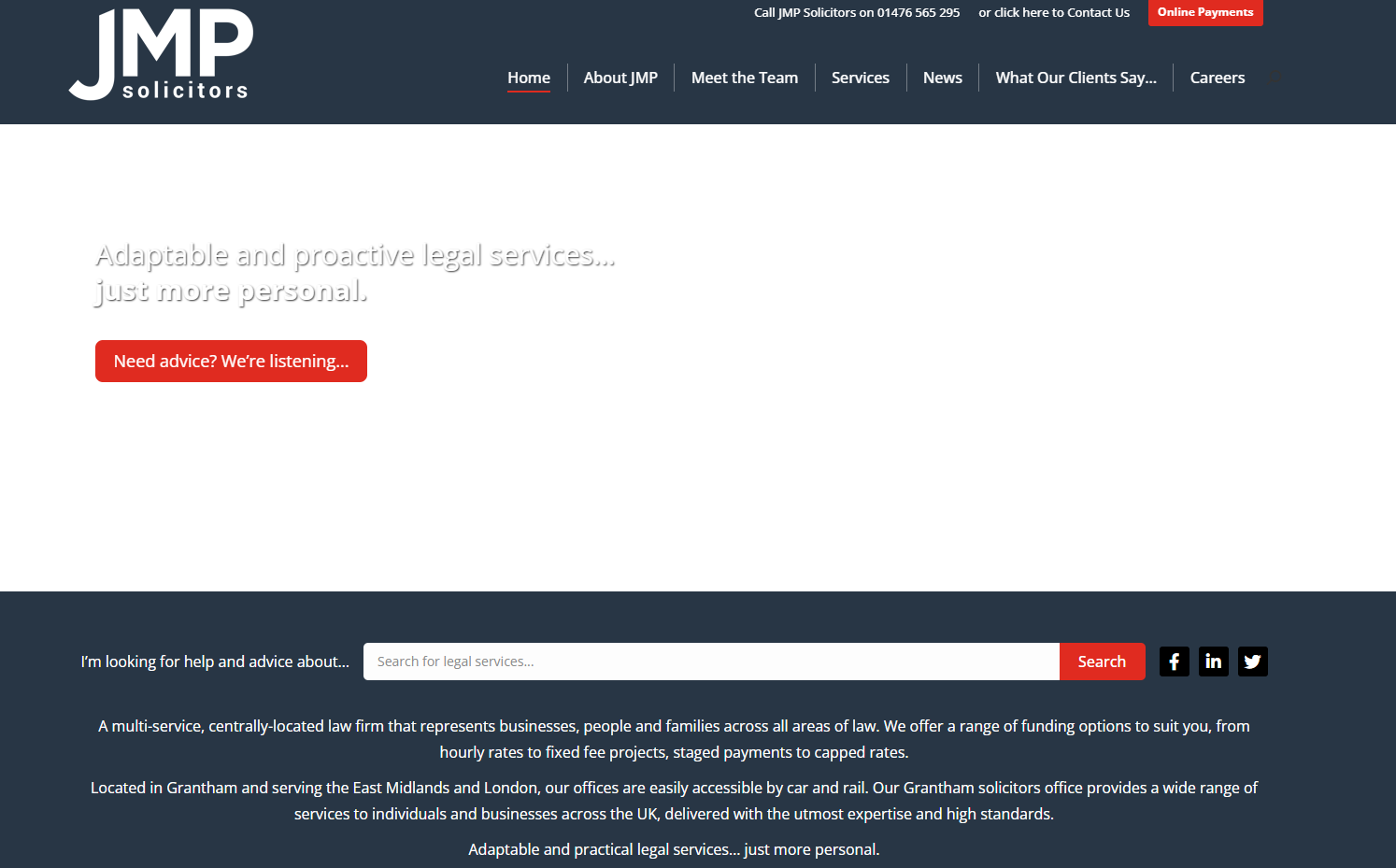 JMP Solicitors Website