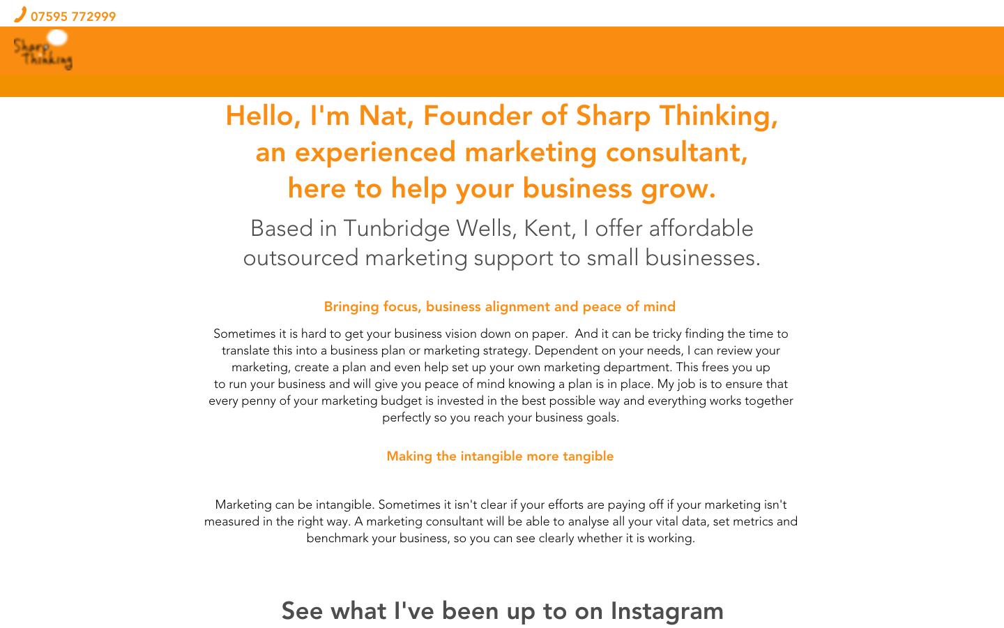 Sharp Thinking Marketing Website