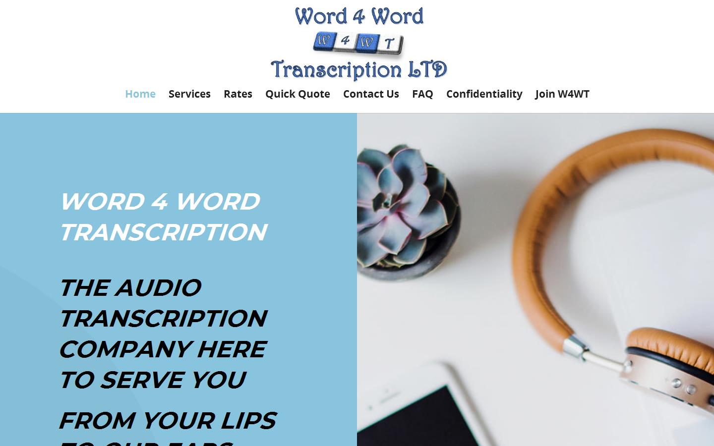 Word 4 Word Transcription Website