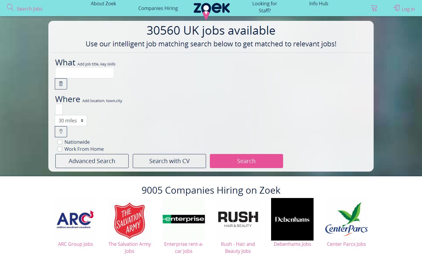 Zoek.UK Website
