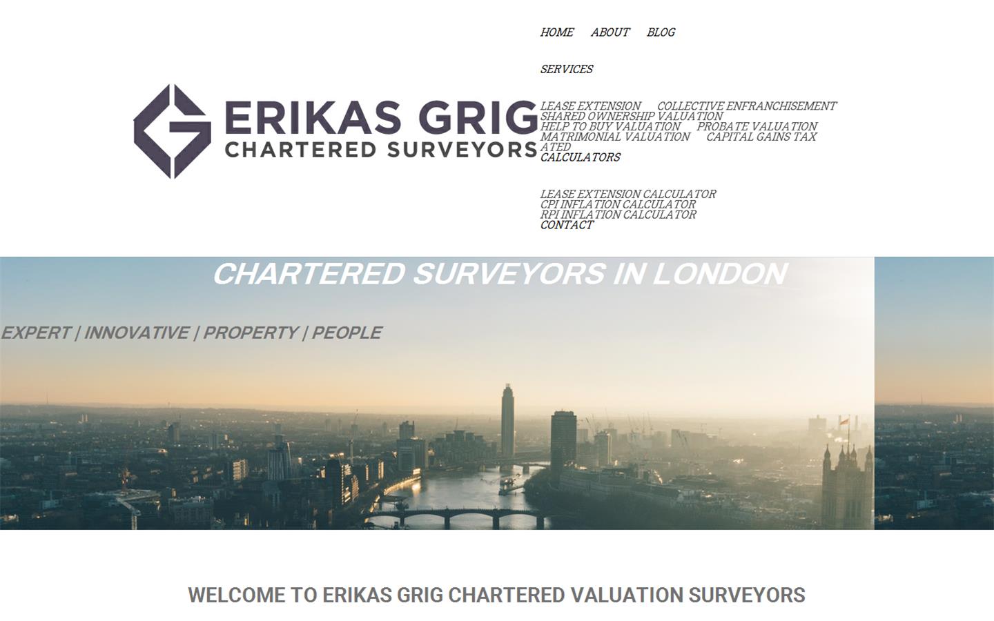Erikas Grig Chartered Surveyors Website