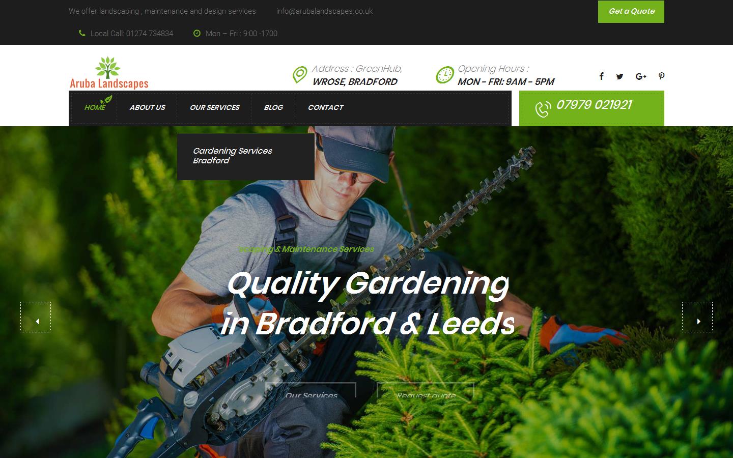 Aruba Landscapes Website