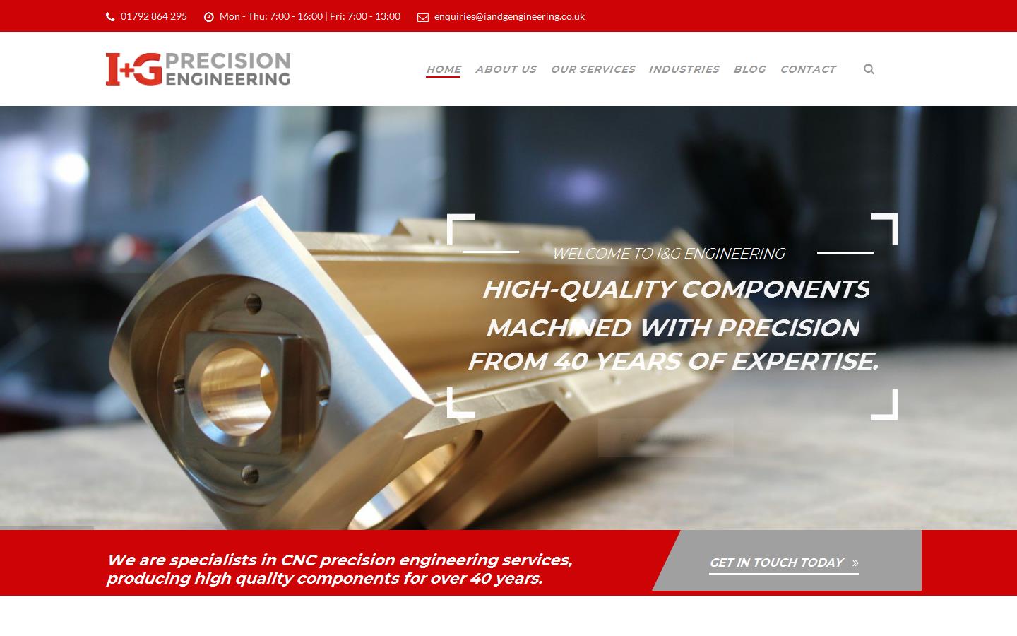 I&G Precision Engineering Ltd Website
