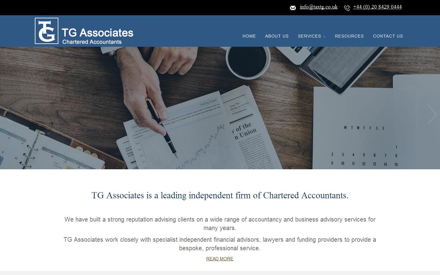 TG Associates Ltd Website