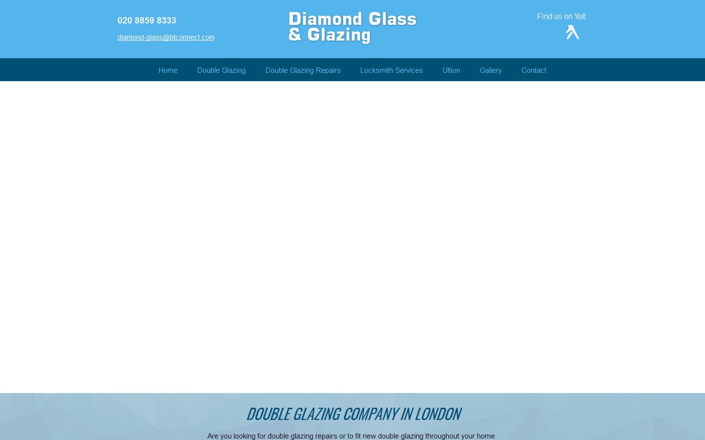 Diamond Glass and Glazing Ltd Website
