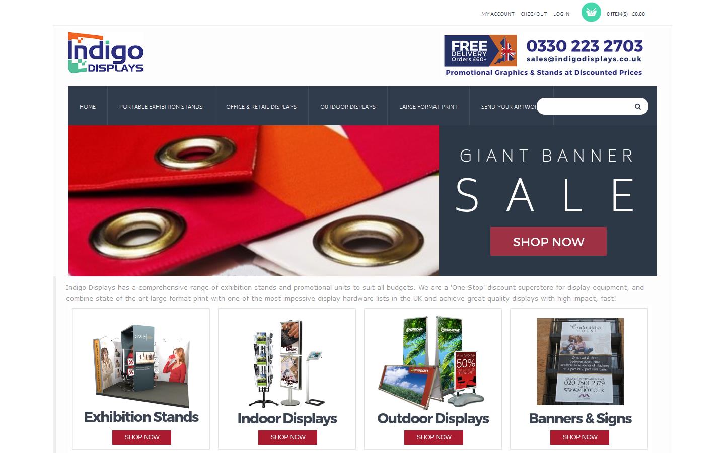 Indigo Displays Limited Website