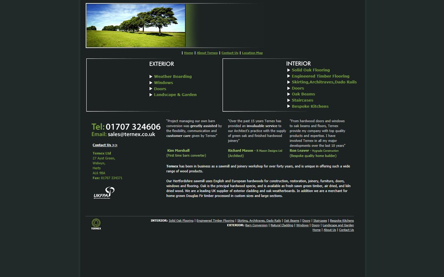 Ternex Ltd Website