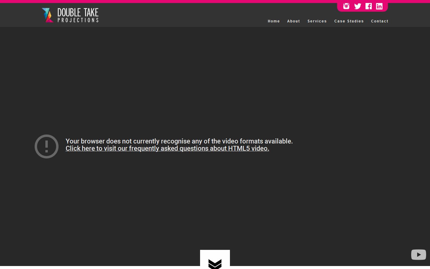 Double Take Projections Website