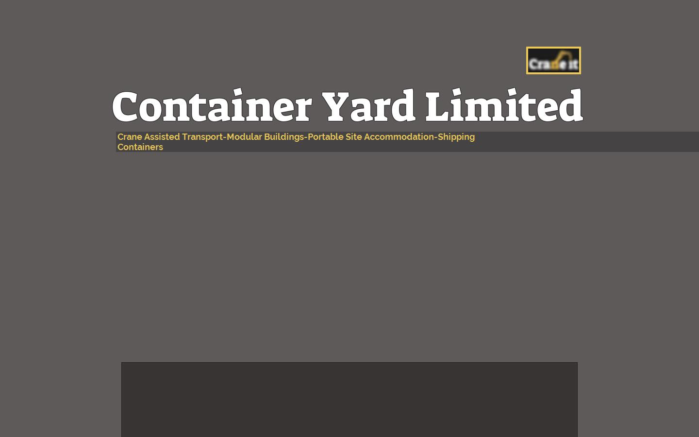 Container Yard Limited Website