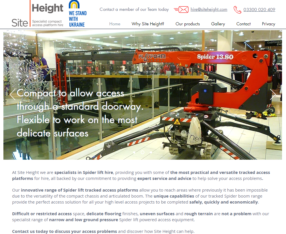 Site Height Ltd Website