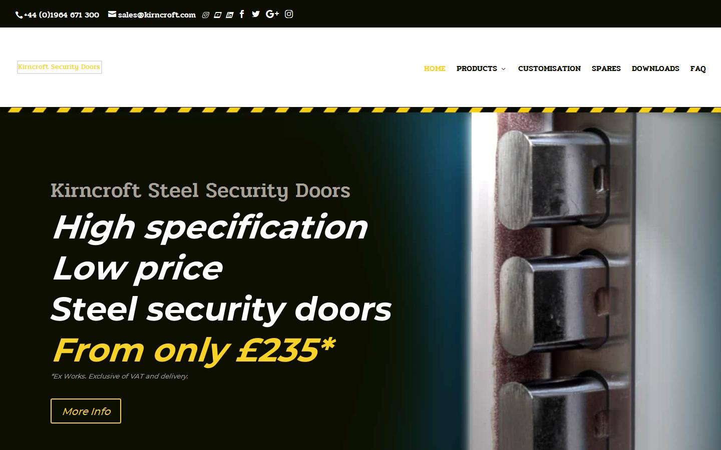 Kirncroft Security Doors Website