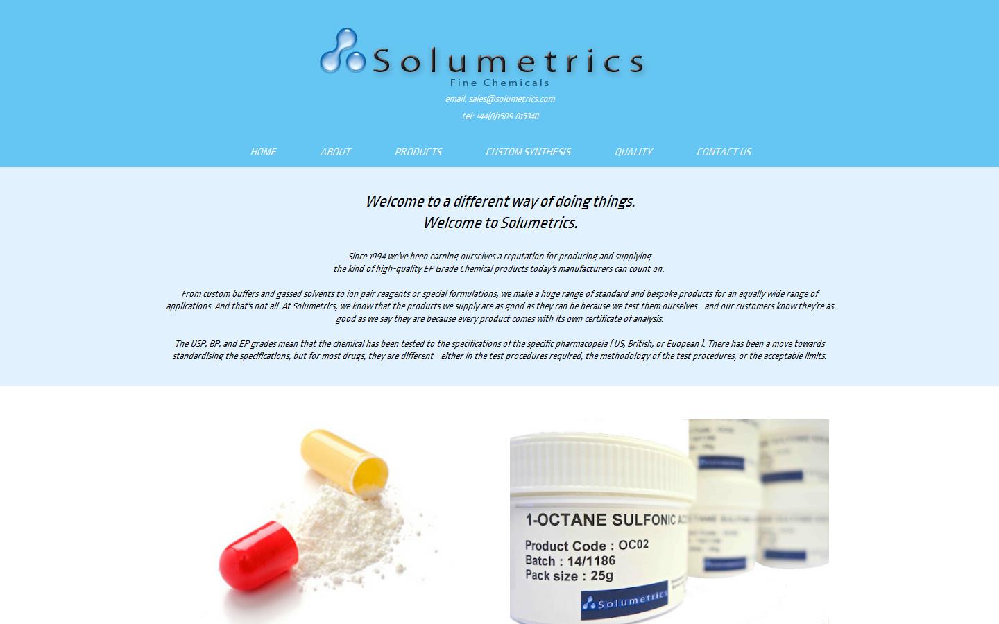 SOLUMETRICS Website
