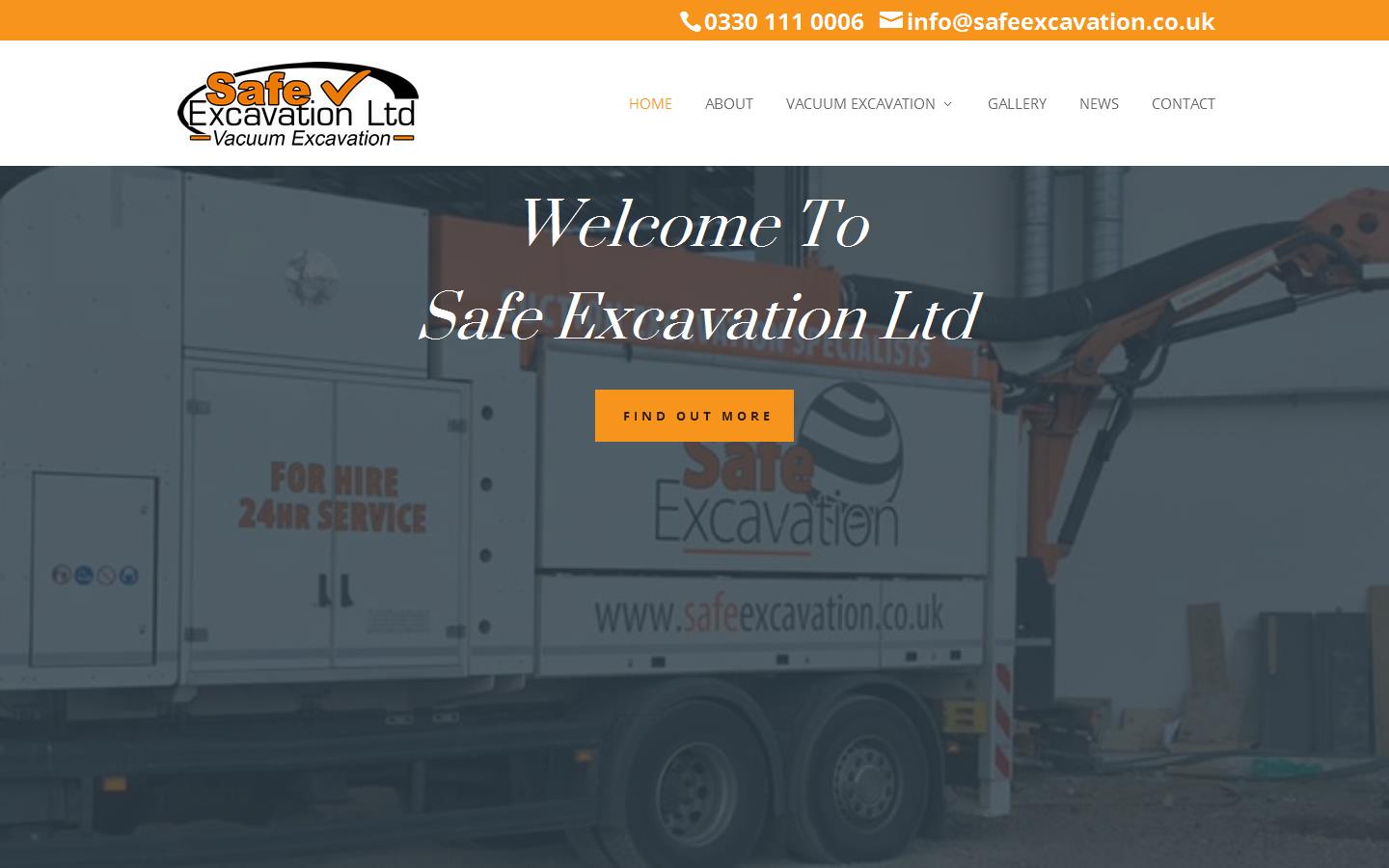 Safe Excavation Ltd Website