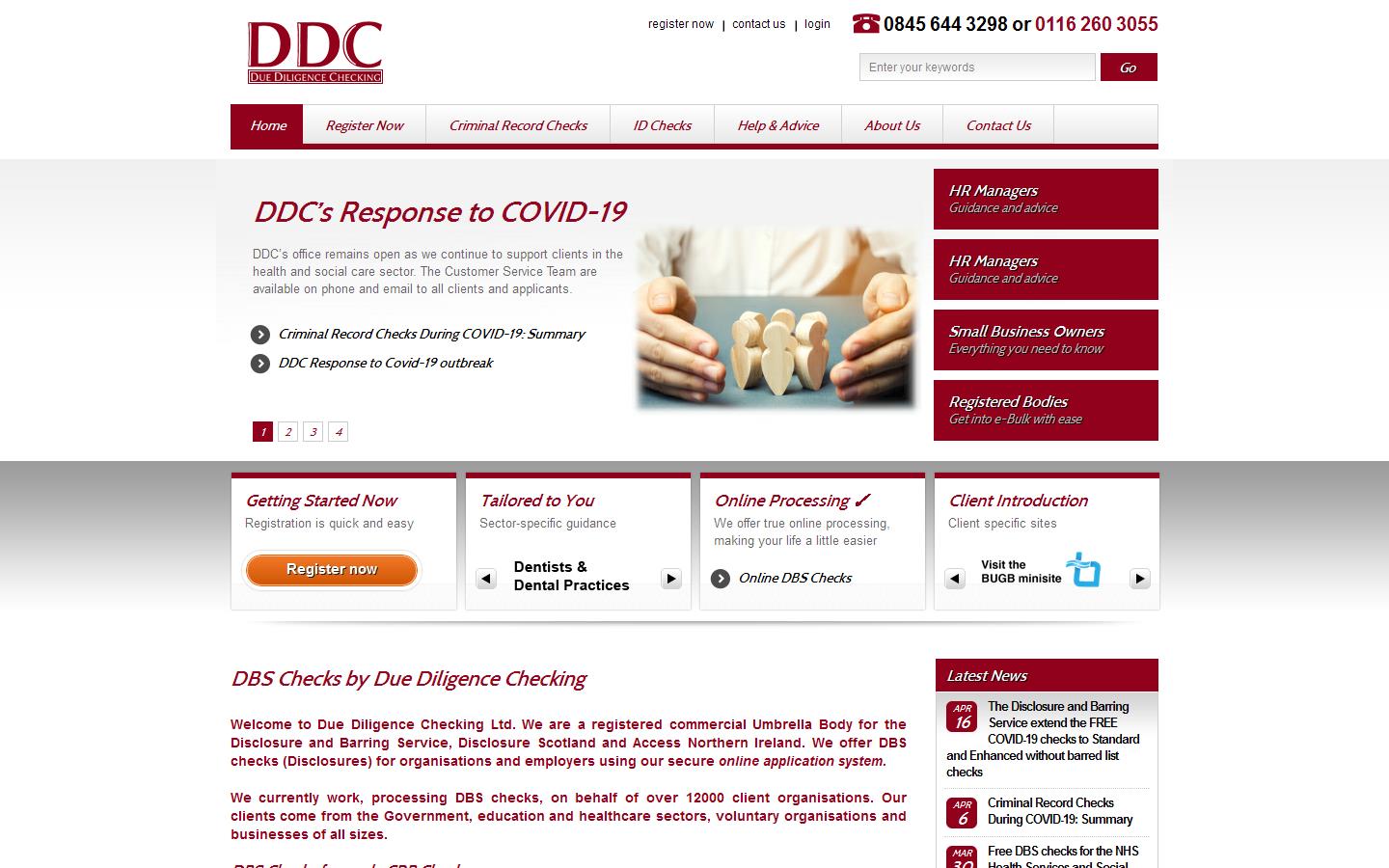 Due Diligence Checking Ltd. Website