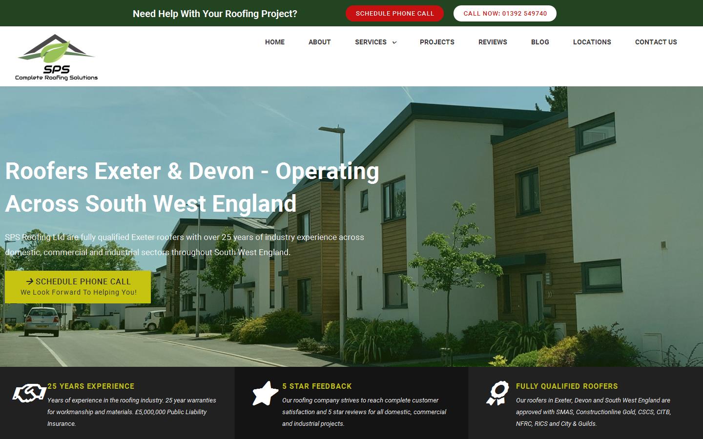 SPS Roofing Ltd Website