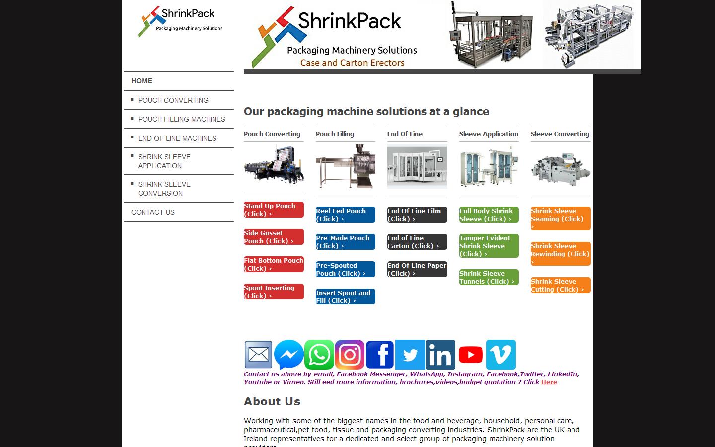 Shrinkpack Website