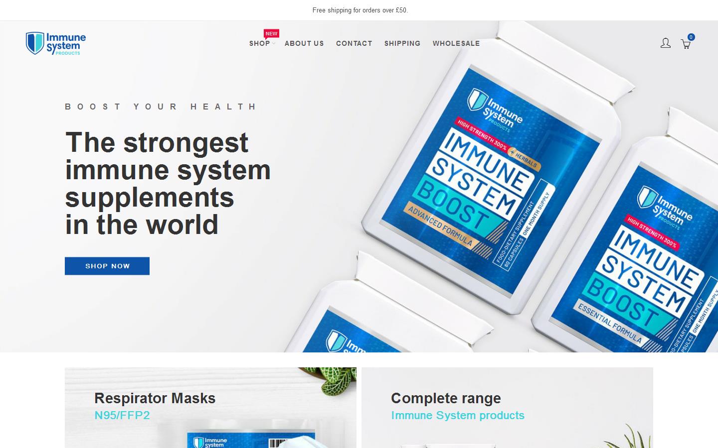 Immune System Products Website