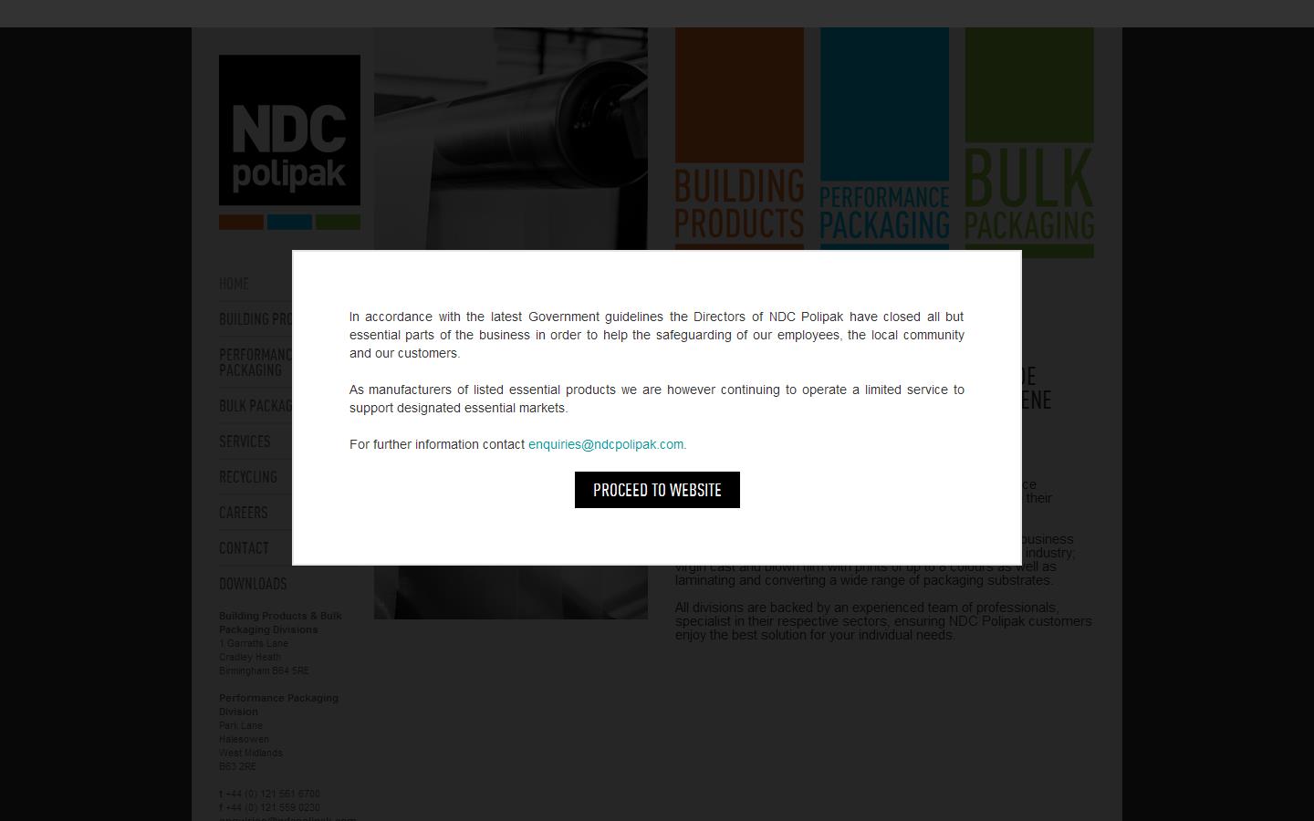 NDC Polipak Ltd Website