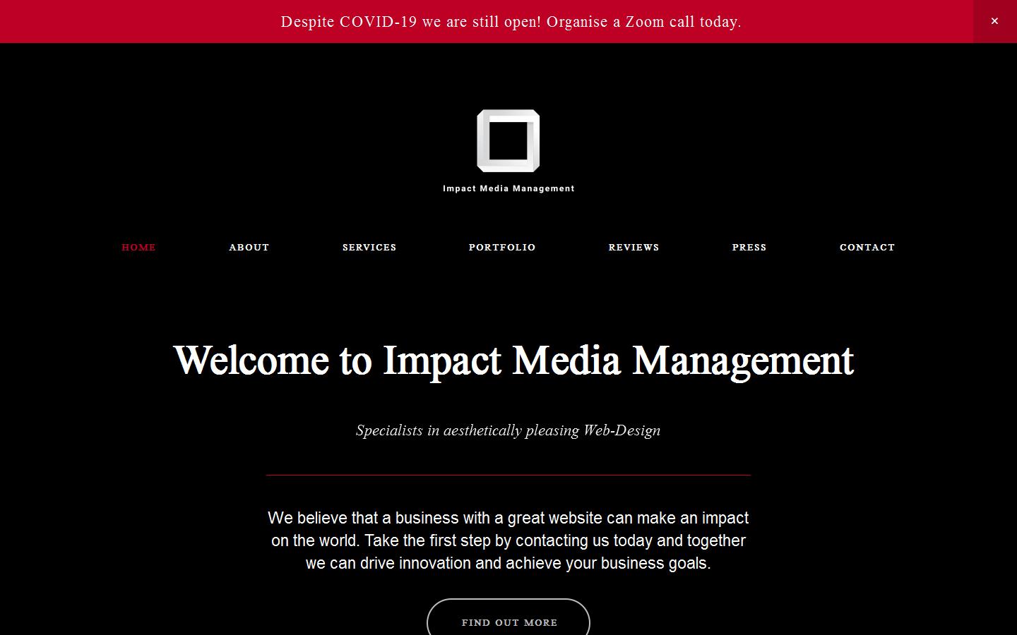 Impact Media Management Website