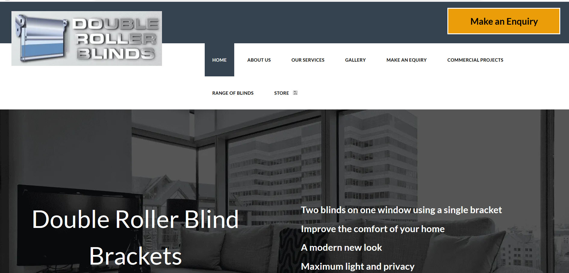 Double Roller Blinds Website