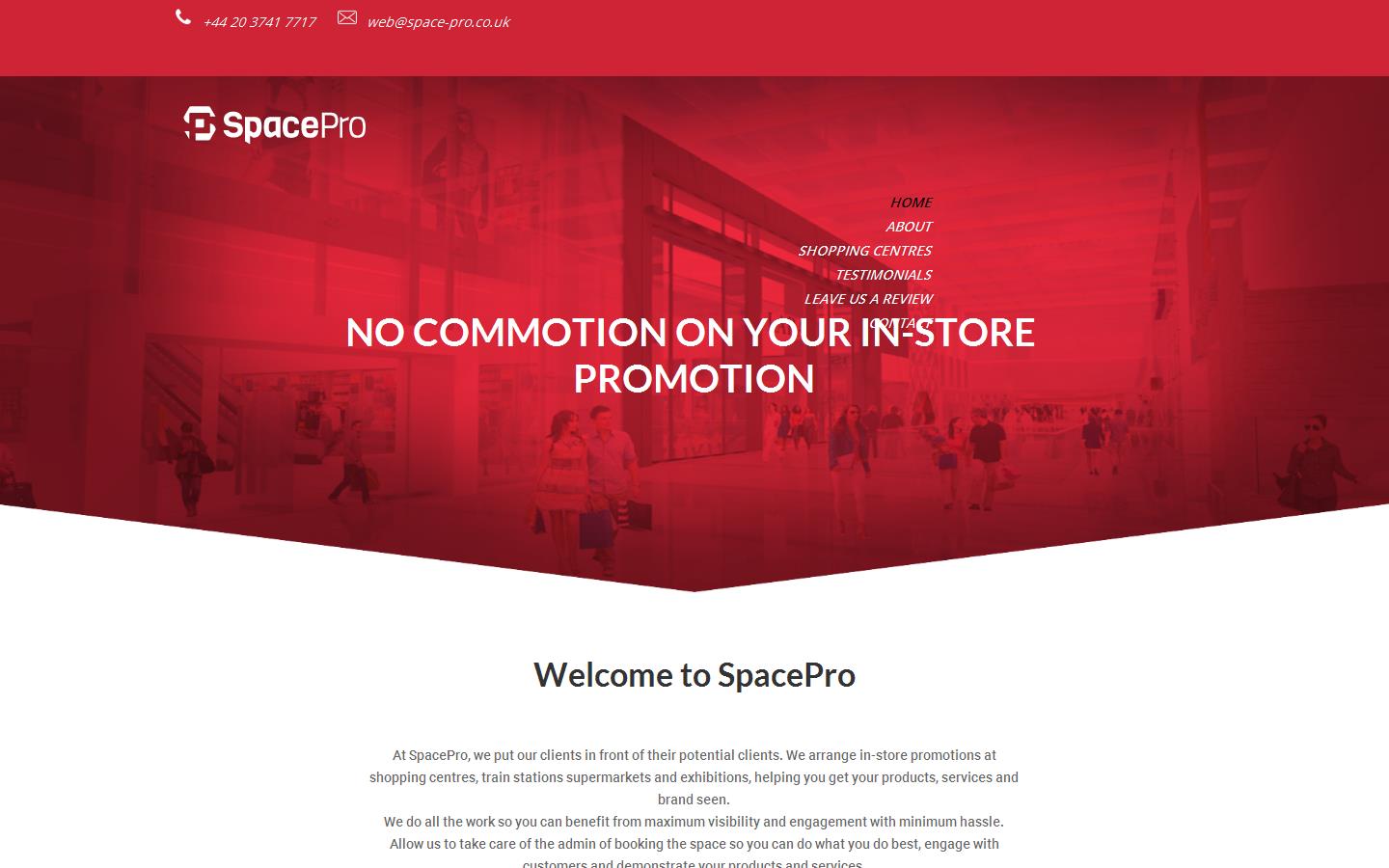 SpacePro Ltd Website