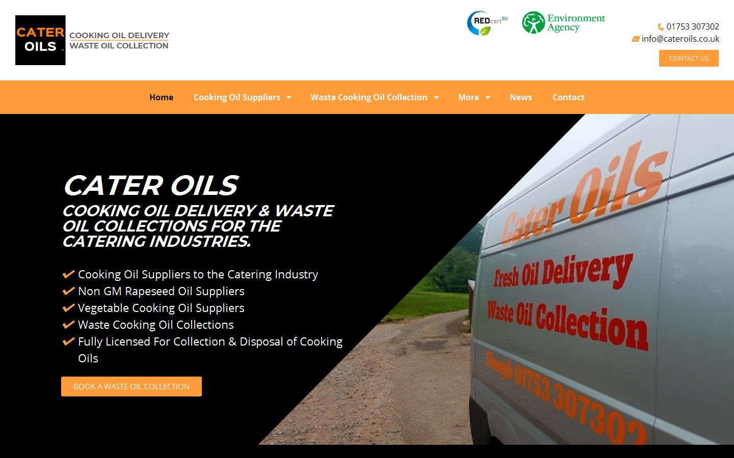 Cater Oils Ltd Website