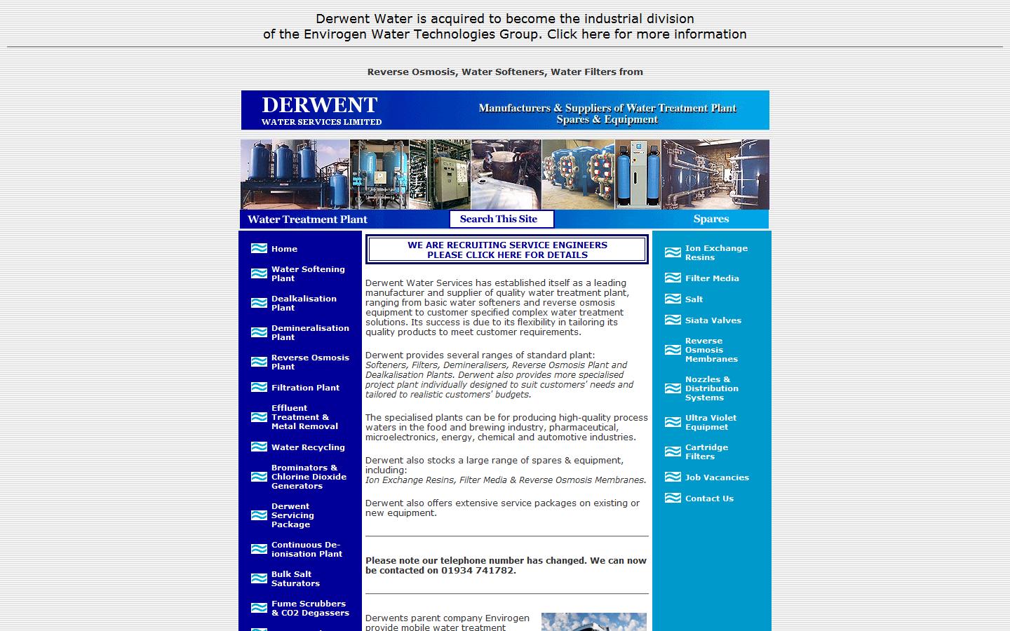 Derwent Water Services Ltd Website