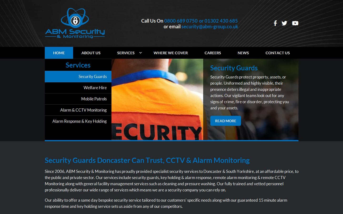 ABM Security & Monitoring Website