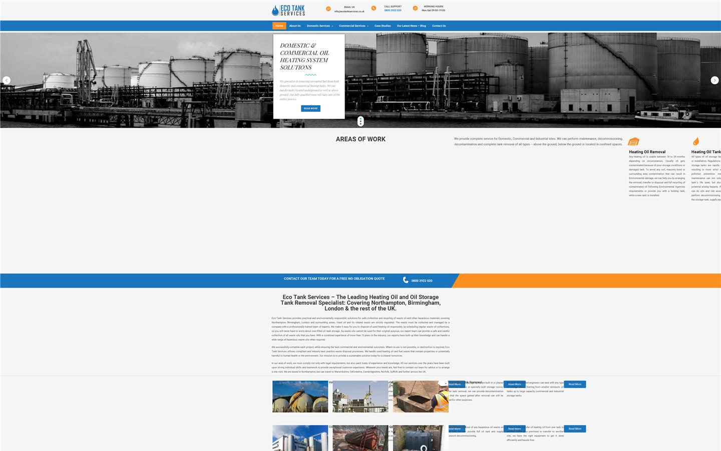Eco Tank Services Website