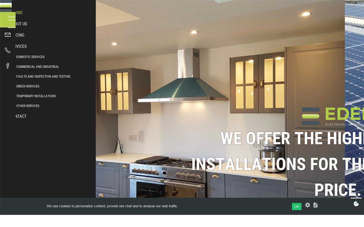 Eden Electrical Installations Ltd Website