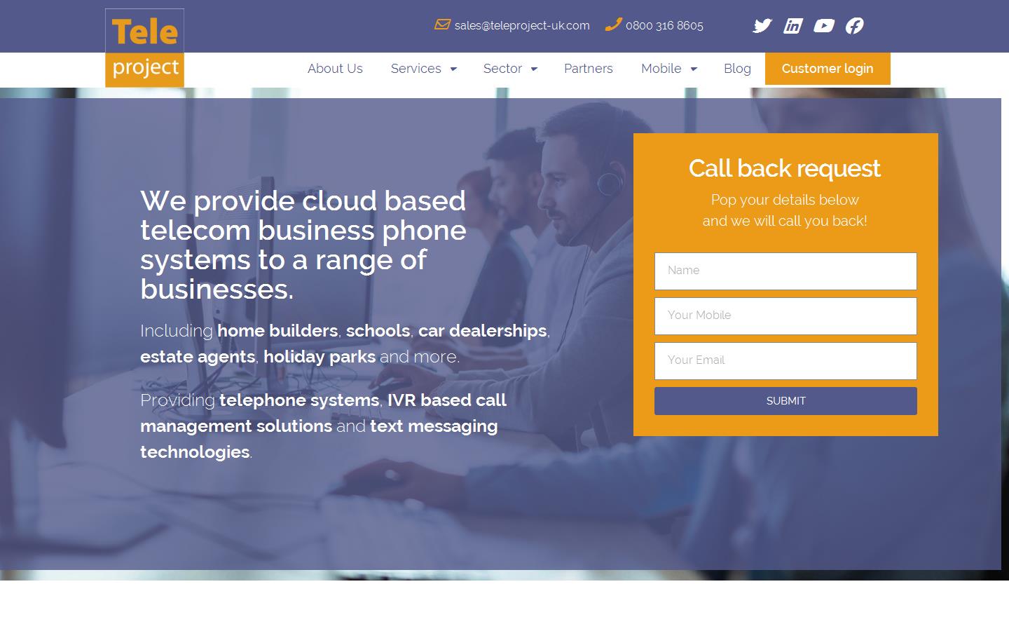 Teleproject UK Ltd Website